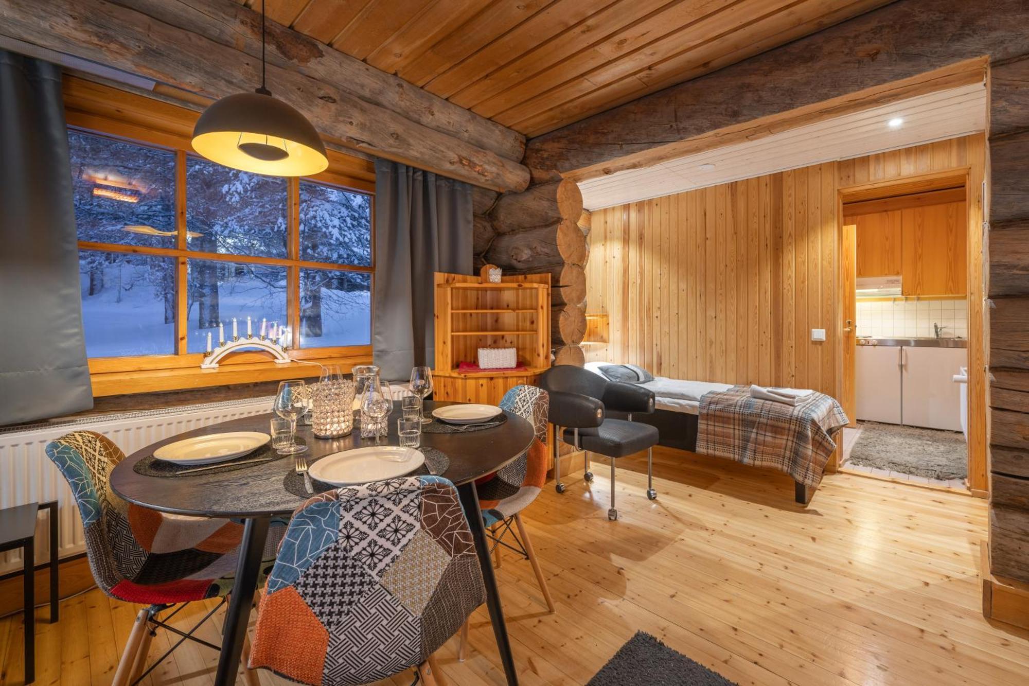 Kuukkeli Log Houses Aurora Resort Saariselka Kültér fotó