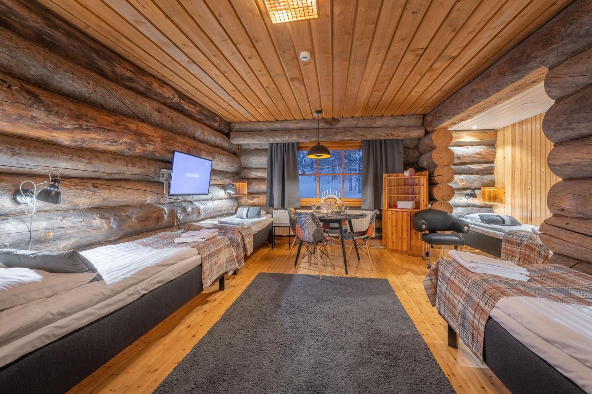 Kuukkeli Log Houses Aurora Resort Saariselka Kültér fotó