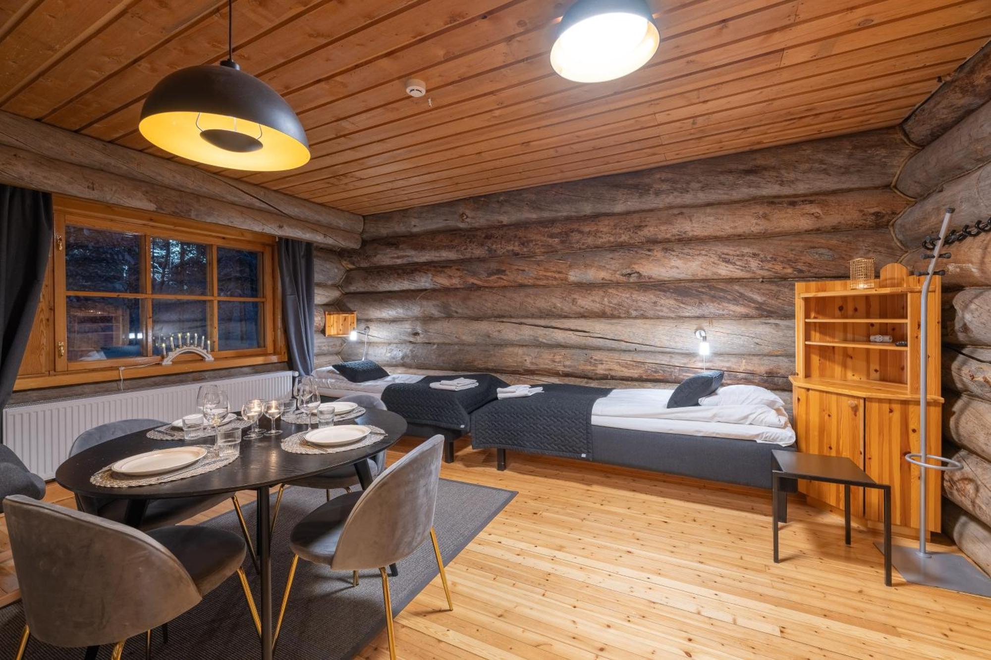 Kuukkeli Log Houses Aurora Resort Saariselka Kültér fotó