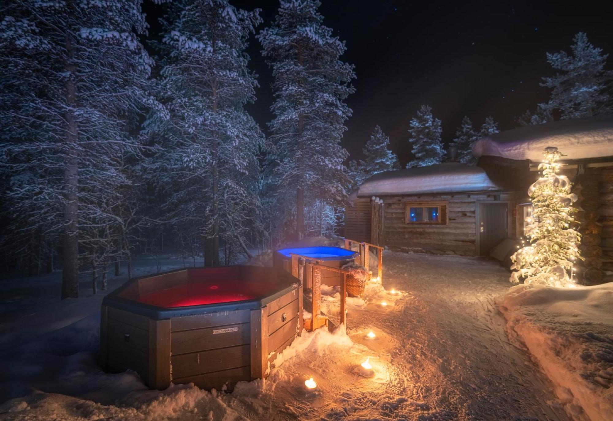 Kuukkeli Log Houses Aurora Resort Saariselka Kültér fotó