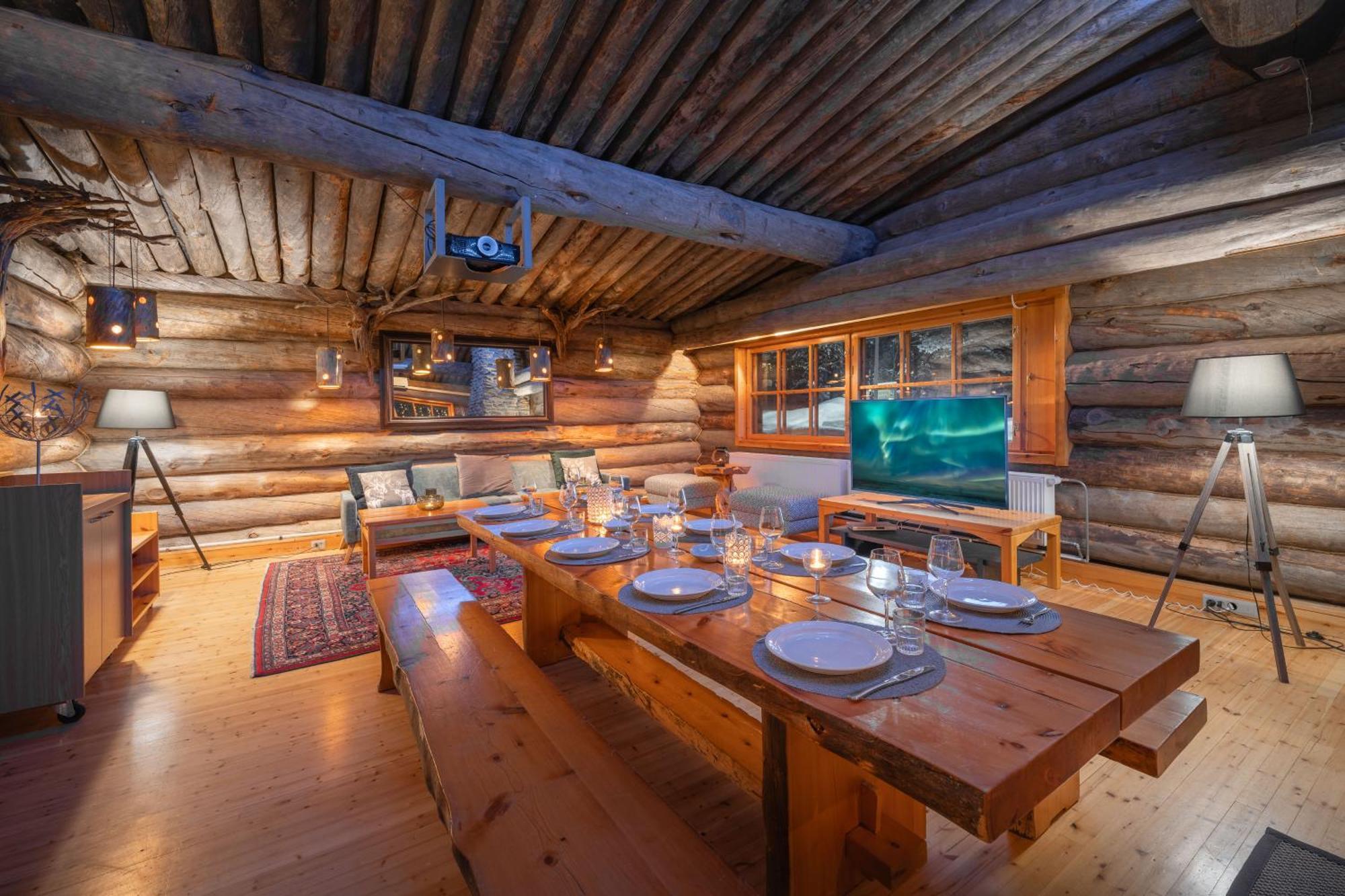 Kuukkeli Log Houses Aurora Resort Saariselka Kültér fotó