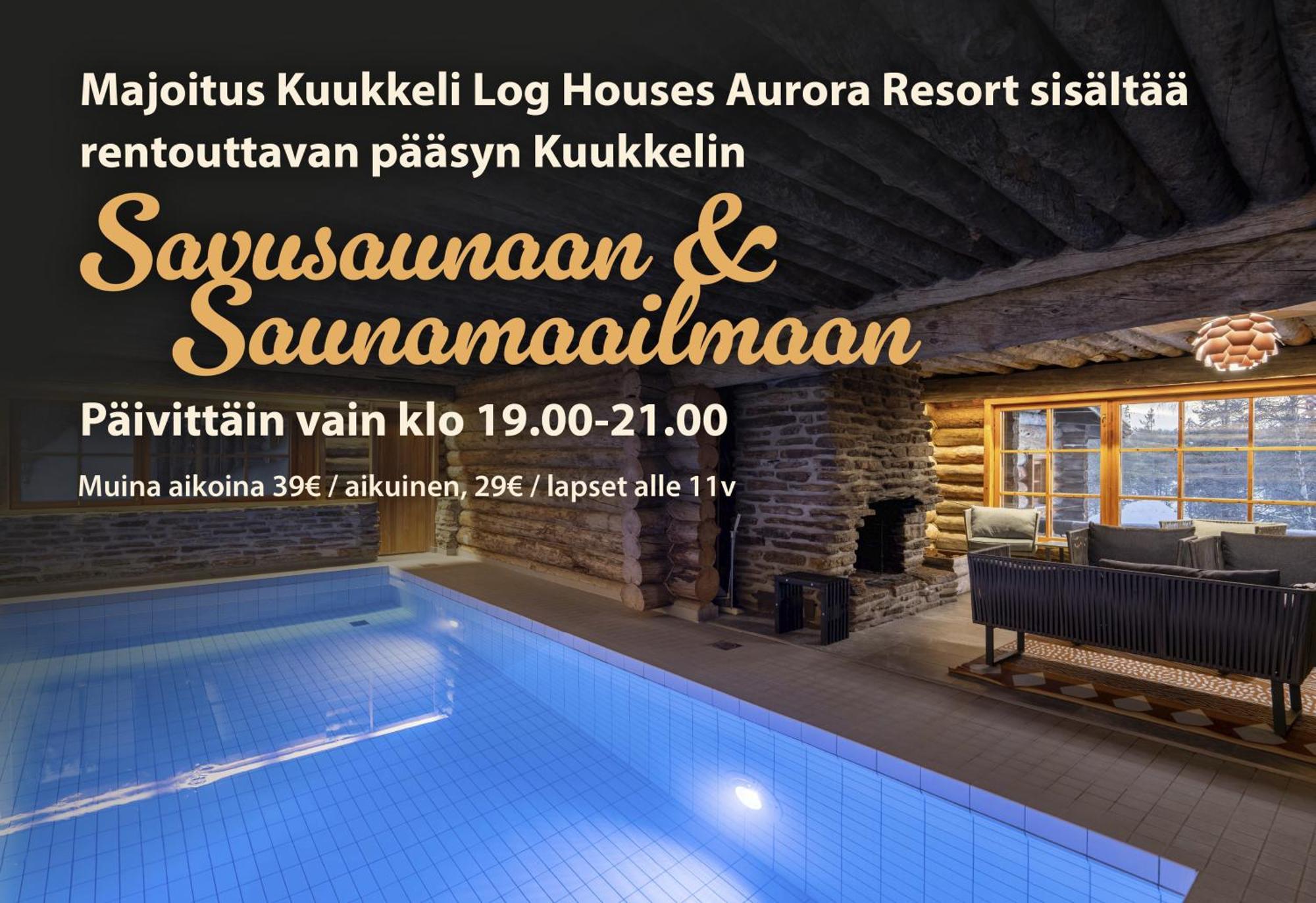 Kuukkeli Log Houses Aurora Resort Saariselka Kültér fotó