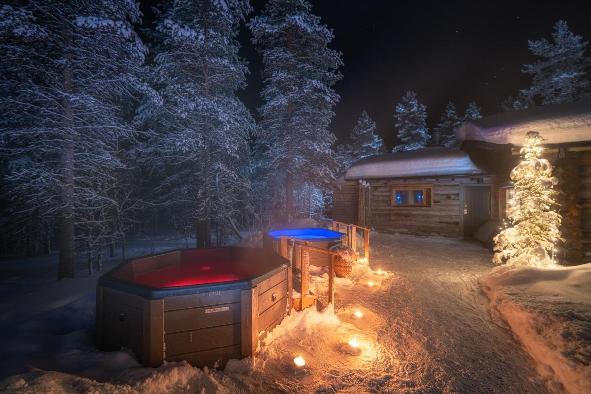 Kuukkeli Log Houses Aurora Resort Saariselka Kültér fotó