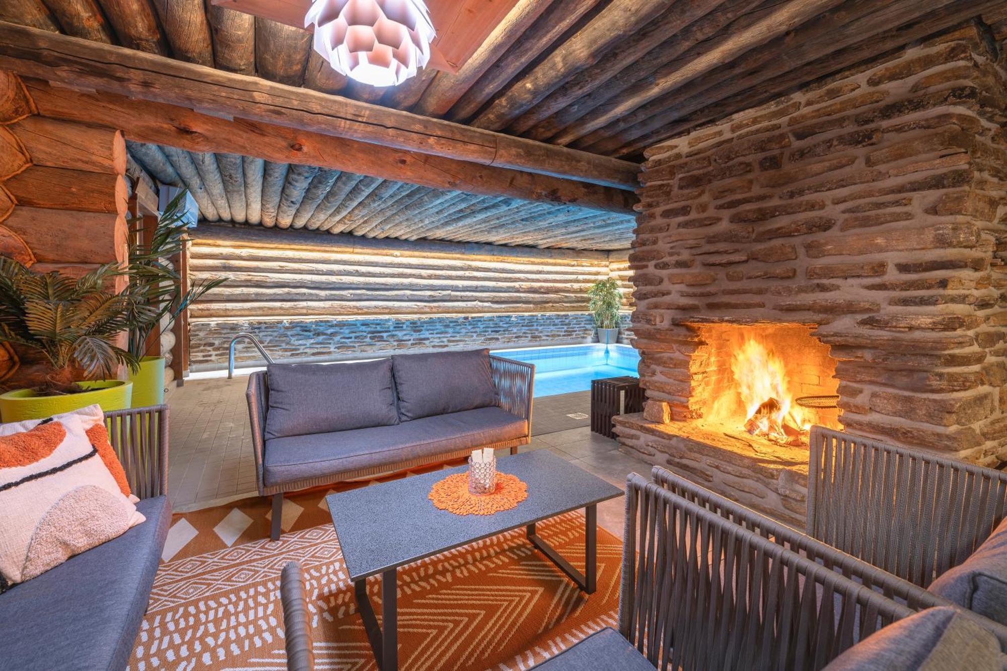 Kuukkeli Log Houses Aurora Resort Saariselka Kültér fotó
