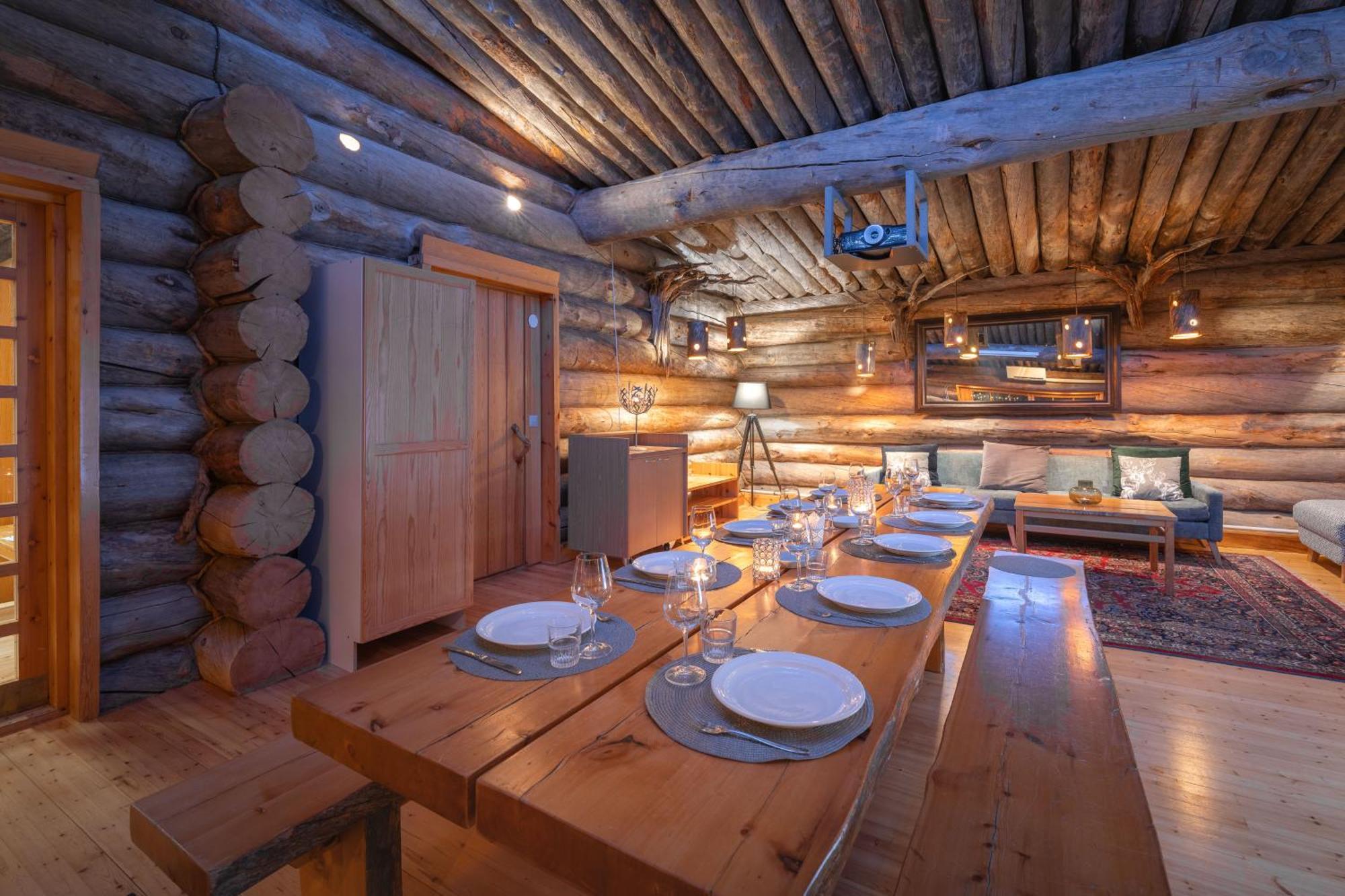 Kuukkeli Log Houses Aurora Resort Saariselka Kültér fotó