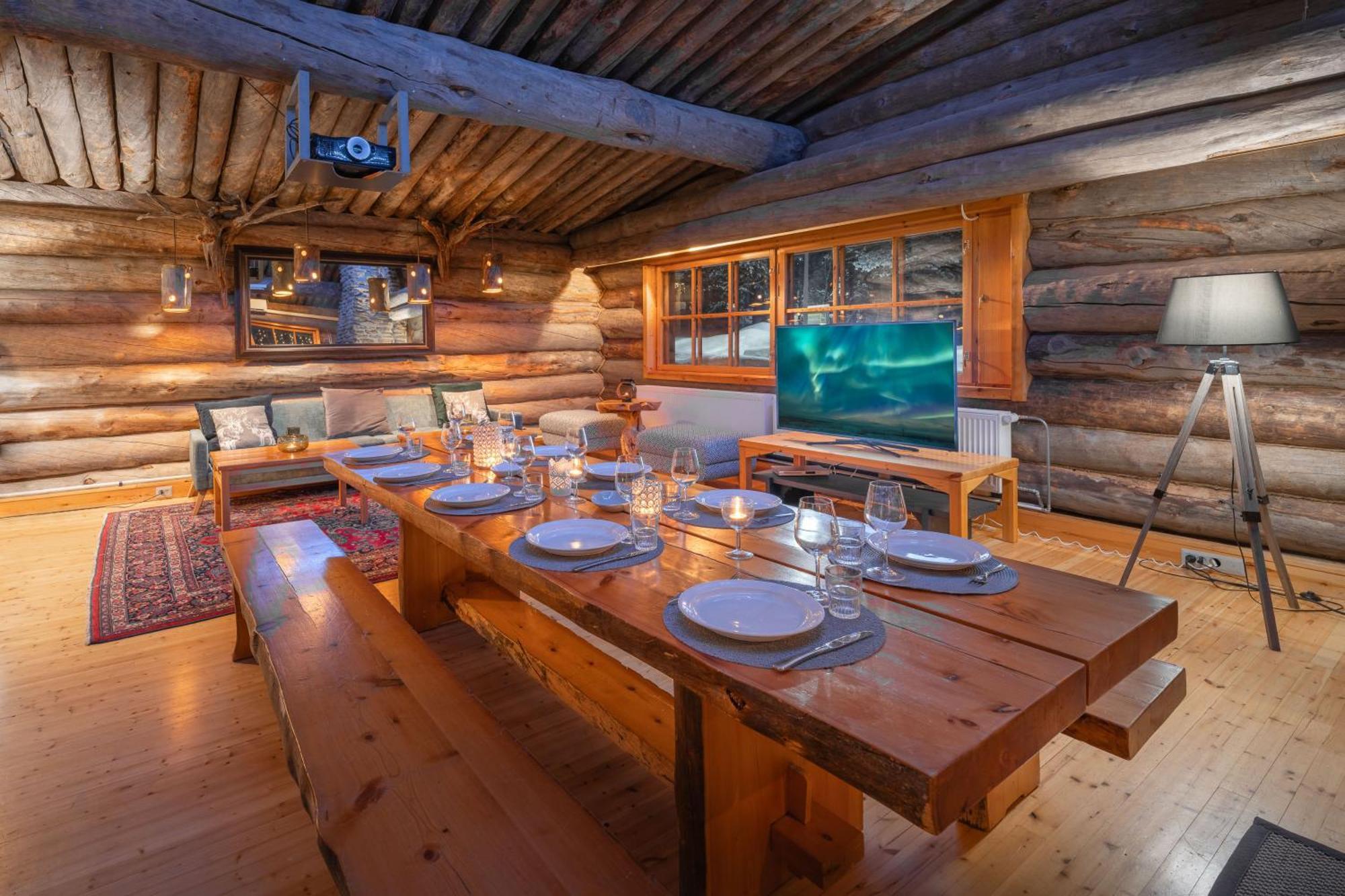 Kuukkeli Log Houses Aurora Resort Saariselka Kültér fotó