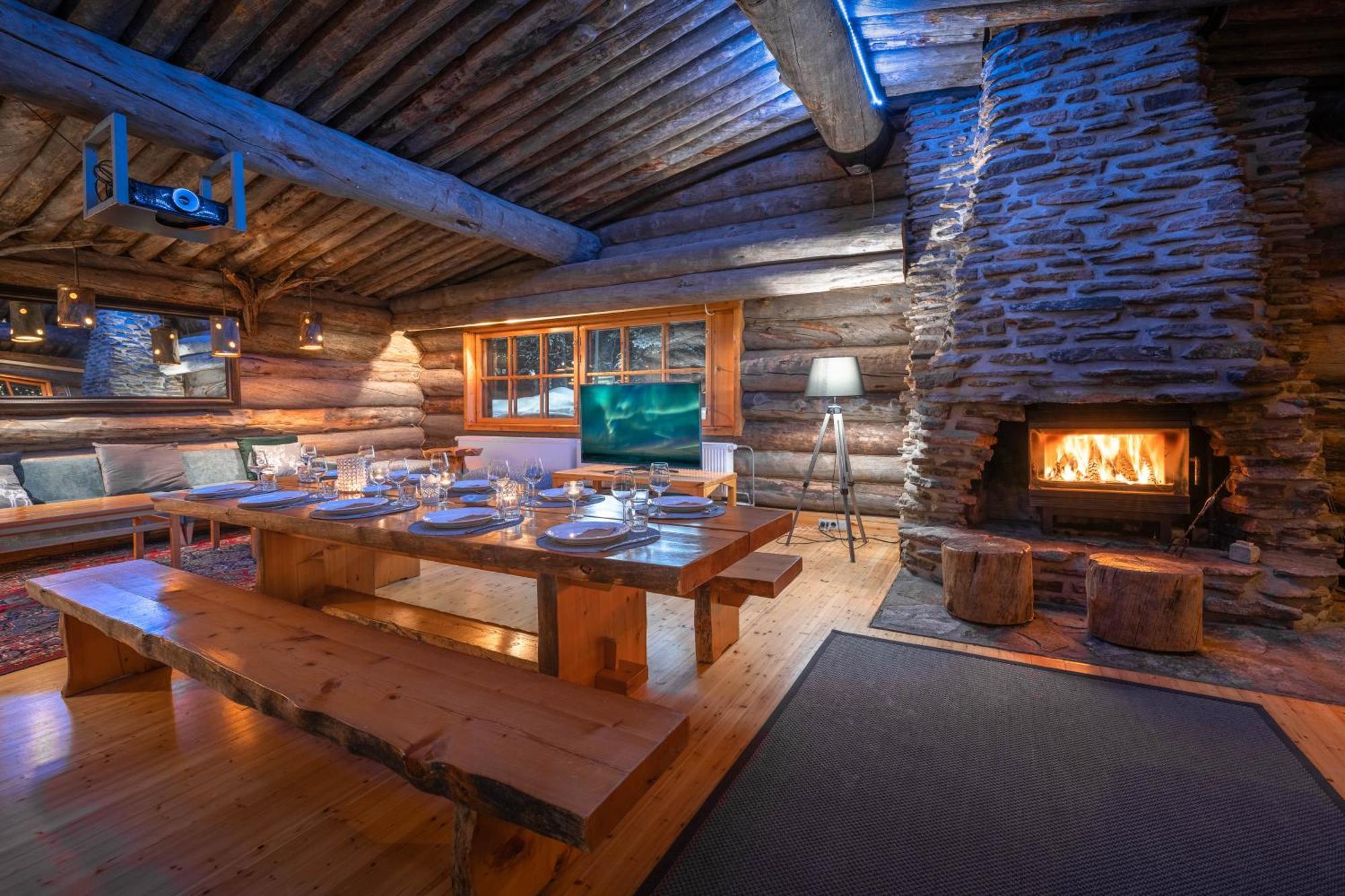 Kuukkeli Log Houses Aurora Resort Saariselka Kültér fotó